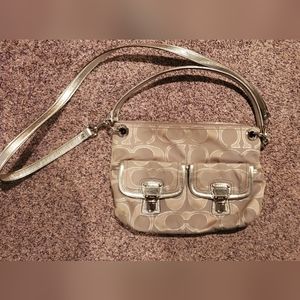 Coach Silver Crossbody Purse